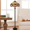 European Style Tiffany Floor Lamp Stained Glass Light Baroque Creative Retro Living Room Bedroom Coffee Shop Hall Hotel Floor Light