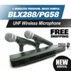 Microfono BLX BLX288 BLX88 PG 58A UHF microfone sem fio Karaoke sistema com PG58 dupla Transmissor de Mão Microfone Mic gratuito microfoon