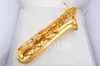 Unbeschwerte können Logo Bariton Saxophon Messingkörper Gold Lackoberfläche E flache Musikinstrumente SAX mit Mundstück Can2056054 anpassen