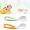 5 Pcs Infant Baby Safe Spoon Solid Feeding Pacifier Bending Spoon Curved Training Eating Utensils Baby curved spoon