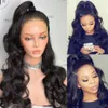ブラジルの濡れて波状のフルレース黒人女性のための人間の髪のかつらGlueless Natural Water Wave Lace Front Wigs with Baby6211660