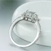 Bague de mariage en édition limitée Moment spécial pour son cadeau Simple bague de fiançailles en argent de qualité supérieure Anel Feminino1627038