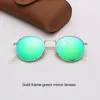 Fashion Designer Zonnebril Nieuwe Stijl Zonnebril Des Lunettes De Soleil Ronde Metalen Spiegel Vintage Zonnebril met UV400 Bescherming7984867