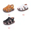 Baby Sandals Niemowlę Books Soft Bottom First Walker Summer PU Leather Baotou Beach Sandals Toddler Fashion Anti-Slip Buty Obuwie BYP613