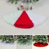 Christmas Decorations Durable 80cm Tree Skirt Lace Xmas Pleated Mat Home Year Decoration Garden Supplies1