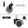 Office Chair Caster 6 Pcs X Chair Replacement Wheels Swivel Casters Mute Hard Floor Castors Set Of Roles Office Chair Castors