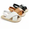 Baby sandaler barn pojkar mjuk botten första walker prewalker sommar strand antiskid tofflor casual cool skor mode sandalias skor byp680