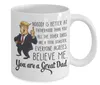 Donald Trump Kupalar Sen Harika Bir Anne Baba Seramik Yaratıcı Kahve Su Kupası Trump Şarap Seramik Kupa Anne Şükran Günü Hediye TL291