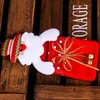 Christmas Candy Bag Felt Santa Claus Sock Gift Bag Kids Xmas Non-woven Bell Gift Bag Christmas Tree Hanging Decoration