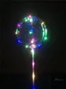 LED Clignotant Ballons de nuit Éclairage de nuit Bobo Ball Multicolore Décoration Mariage Mariage Décoratif Bright Bright Balloons avec Bâton NOUVEAU 2019