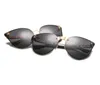 Europeisk och amerikansk skalle högkvalitativ solglasögon strand kattögon solglasögon gotiska designer solglasögon