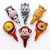 Wholesale Mini Animal Head Handheld Aluminum Film Balloon Hot Sale Gift Aluminum Foil Party Decoration Balloon