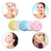Tampons démaquillants réutilisables pour les yeux lingettes lavables en tissu de coton bambou visage/yeux/lèvres propres soins de la peau du visage