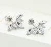 The New Fashion Crystal Earrings Statement Horse Eye Blossom Daisy Upper And Lower Sections Of Women