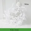 1,7 M Sztuczna Wierzba Rattan Ivy Green Leaf Garland Rośliny winorośli Fałszywe rośliny Strona główna Ogród Liści Decor Wedding Decoration Wall Fake Rattan