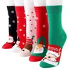Vrouwen Kerst Kous Winter Warm Mooie Cartoon Sokken Grappige Sok voor Dame Holiday Gift Gratis verzending