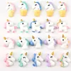 2019 Ny Multistyle Söt Cartton Resin Unicorn Charms DIY Hårtillbehör DIY Cell Phone Sticker Smycken Tillbehör Partihandel