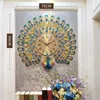 Montres de peacock mur chronomètre salon à la maison mode grosseur murale décoration horloge créative quartz silencieux 20 pouces235i
