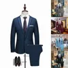 Luxury Men Wedding Suit Male Blazers Slim Fit Suits For Men Costume Business Formal Party Casual Work Wear Suits (Jacket+Pants)