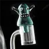 Monster Accesorios para fumar Glass Carb Cap Color Animal Black Rainbow Fit Cuarzo Glass Banger Nail Enail Thick Dab Rig Bong Water Pipe 1000