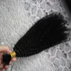 cabello rizado mongol rizado 1 paquetes de cabello trenzado humano a granel 100G sin trama de cabello humano a granel para trenzar