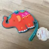 50PCS Lucky Elephant Luggage Tags Baby Shower Favors Wedding Party Giveaways Gift Airline Luggage Creative Gifts RRA19094825480