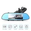 Smart Car Dvr Camera Daul Lens Auto Recorder Video Full HD 1080p 7 Cal Ekran dotykowy Widok z tyłu Lusterko Dash Cam Rosyjskiej wersji