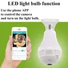 Anspo 1080P 2MP WiFi Panoramic Bulb Security Cameras 360 Degree Home Security Camera System Wireless IP CCTV 3D Fisheye Baby Monitor