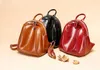 Designer-Spring and Summer Leather Women's Bag Leisure Simple Shoulder Bag Lady Oil Wax Cowskin Backpack Travel School Style