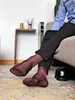 Tube chaussettes robe chaussettes cadeaux pour hommes pure exotique vêtements de cérémonie hommes Sexy mode Transparent affaires TNT210q