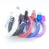 Snel Opladen 1m 2m 3m Type c Micro v8 Kabels Gevlochten Vis Netto Usb C Kabel voor Samsung s8 s10 htc lg android telefoon draad lijn