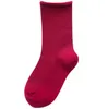 Çoraplar AYP670 çocukları Çorap Bebek Boys Kız Katı Pamuk çorap Gevşek Mesh Diz Yüksek Çorap İlkbahar Sonbahar Şeker Renk İnce Kenar