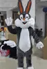 2019 горячие новые пасхальные серые ошибки кролик кролик талисман костюмы талисмана EMS бесплатная доставка