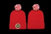Fashion-Designer Winter Brand Män och Kvinnor Beanie Bonnet Casual Stickning Cap Skull Kepsar Hårboll Utomhus