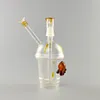 tube droit narguilé verre pipe à eau tasse bong en verre pour fumer nouveauté conception bongs avec bol commun de 18mm