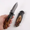나무 손잡이 브라우닝 X50 접는 나이프 포켓 나이프 야외 캠핑 도구 전술 포켓 나이프 야외 생존 EDC TOOL 남자의 선물 칼