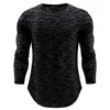 CALOFE 2018 Trendy Herbst Männer T Shirt Casual Langarm Slim Fit männer Grundlegende TopsTees Stretch Männliche Kleidung Chemise homme