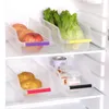 Cajón de refrigerador de plástico 2020 Nevera Freezer Space Saver Organizador de almacenamiento Bins de almacenamiento de recolección de recipientes de recipiente Caja de almacenamiento de refrigerador