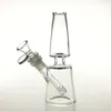 7 Inch Glass Water Bongs Dab Rig with Hookah 14mm Female Downstem Male Bowl Thick Recycler Beaker Bong for Smoking