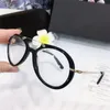 selling New best fashion optical glasses round simple frame popular generous casual style transparent lens 5346