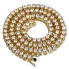 10mm 20/22/24/26/28/30inch Men Women Necklace Hotsale Gold Silver Color CZ Tennis Chain Necklaces for Men Chain Fashion Jewelry