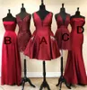 Burgundy Homecoming Dresses Short Prom Gown Graduation Party Attire Pockets Beades Backless Spaghetti Straps Cheap Special Occasion Dresses
