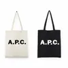 2019 Nieuwe dames039S Handbagr APC Letter Bag canvas schoudertas tas winkelen grafeme bundel pocket blank canvas zipper bag2573539