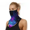 Tie-Dye Rök Amerikansk 3D Amerikansk flagga Tryck Fashion Face Mask Neck Mask Utomhusvandring och Cykling Earmuffs Triangulär Handduk Ride Mask