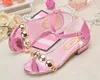 Lovely Silver Gold Pink Flower Girls' Shoes Kids' Shoes Girl's Wedding Shoes Kids' Accessories SIZE 26-37 S321003