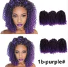 Xiu Zhi Mei Gris Bouclés Crochet Cheveux Marley Tresse Cheveux Kanekalon Ombre Tressage Cheveux Synthétique Crochet Tresses