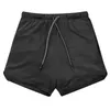 Sport Löpning Herr Gym Shorts 2 i 1 träning Korta byxor Man Träna Bodybuilding Jogging Fitness Sommarkläder