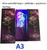 Nouveau coloré artificiel LED fleur de lumière 24K feuille d'or lumineux Rose cadeaux uniques et boîte-cadeau pour les cadeaux de mariage de la Saint-Valentin XD22917