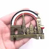 Retro flasköppnare öl metall kylskåp magnetisk kylskåp kök verktyg dekoration london dubai italy franska arkitektur souvenir resor