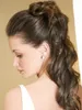 Diva Brown Loose Wave Remy Hair Ponytail Hairpiece Wraps Clip i 100G-160G Mänsklig Hår Ponytail Hårförlängning Snabb leverans av DHL